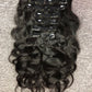 Top Virgin Classic Clip in Extension #1B - Body Wave