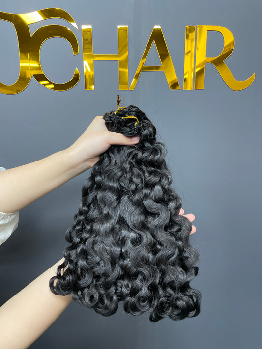 Miracle Knots Crochet Hair #1B Indian curly