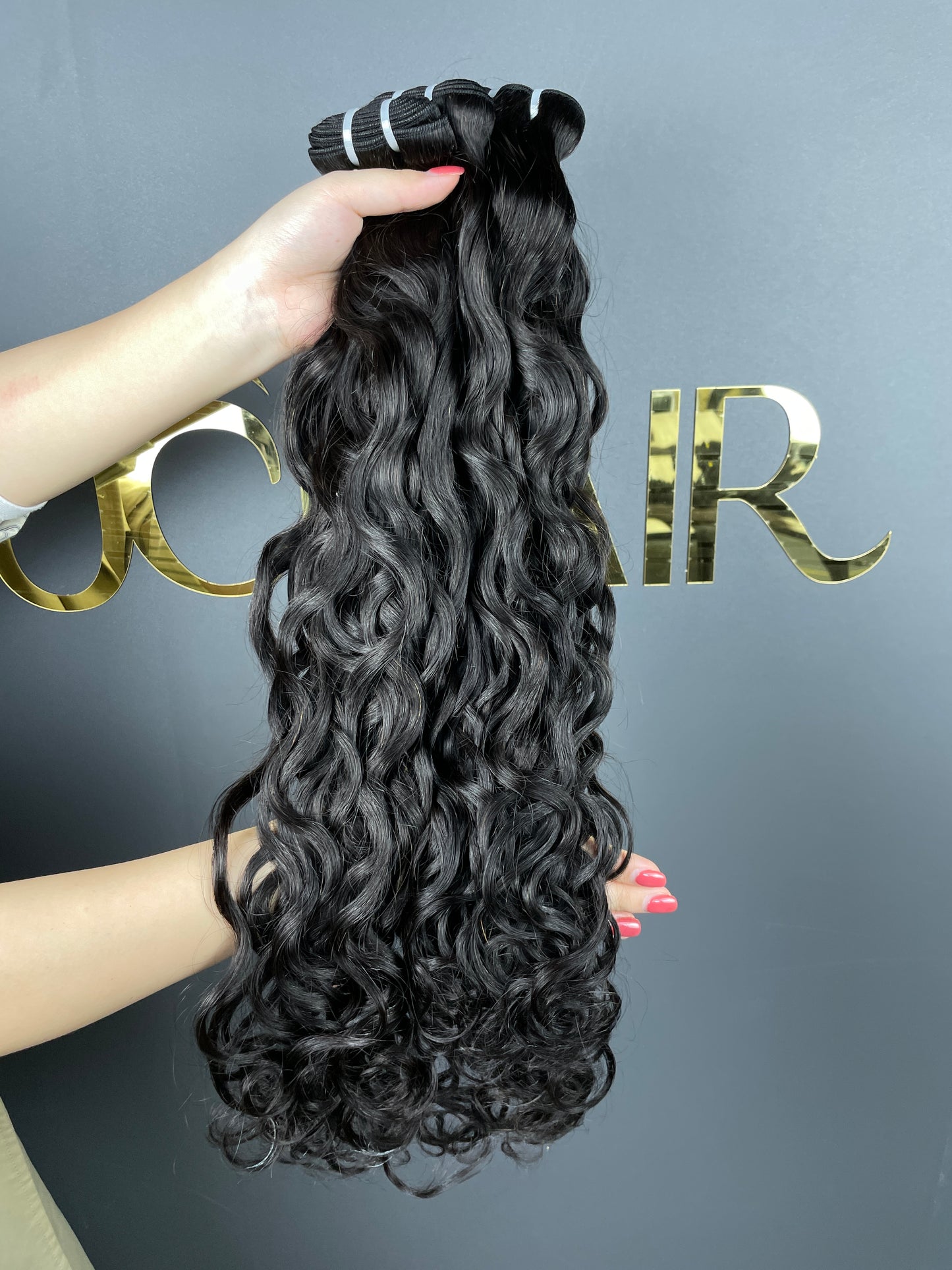 Top Burmese Virgin Hair Natural Wave Bundle #1B