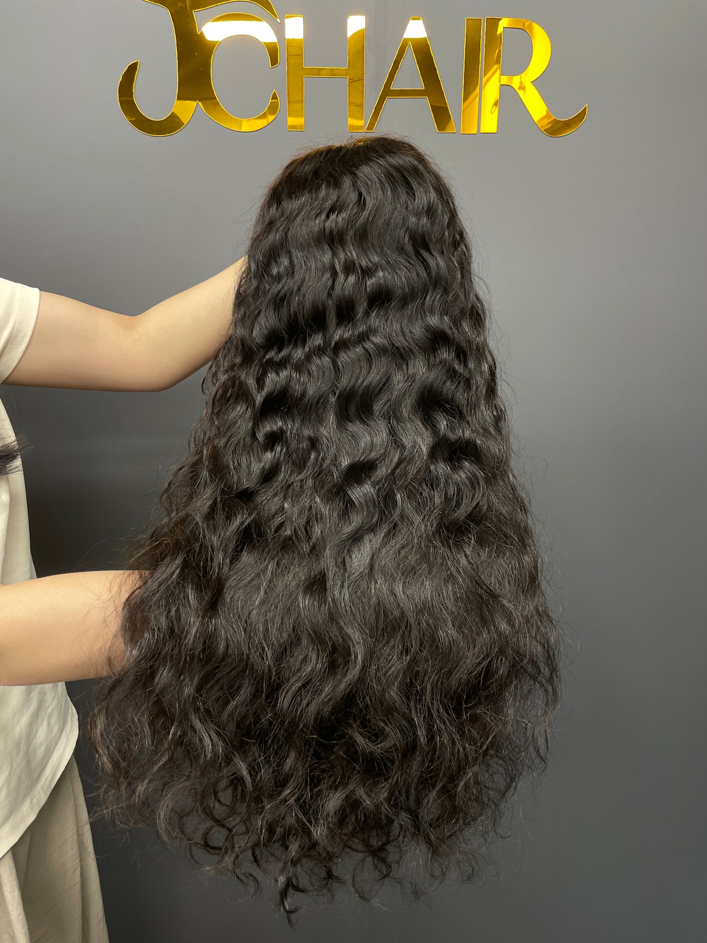 Wear and Go Glueless Wigs Pre Plucked Pre Cut #1B Indian wave 180%