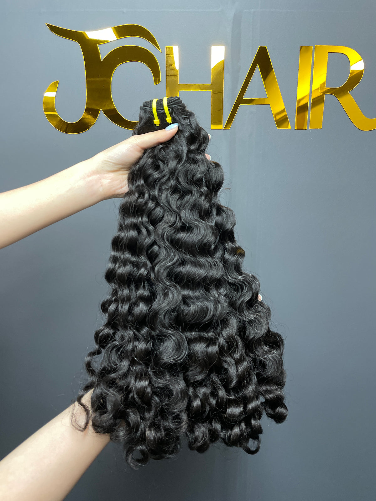 Top Burmese Virgin Hair Indian Curly Bundle #1B