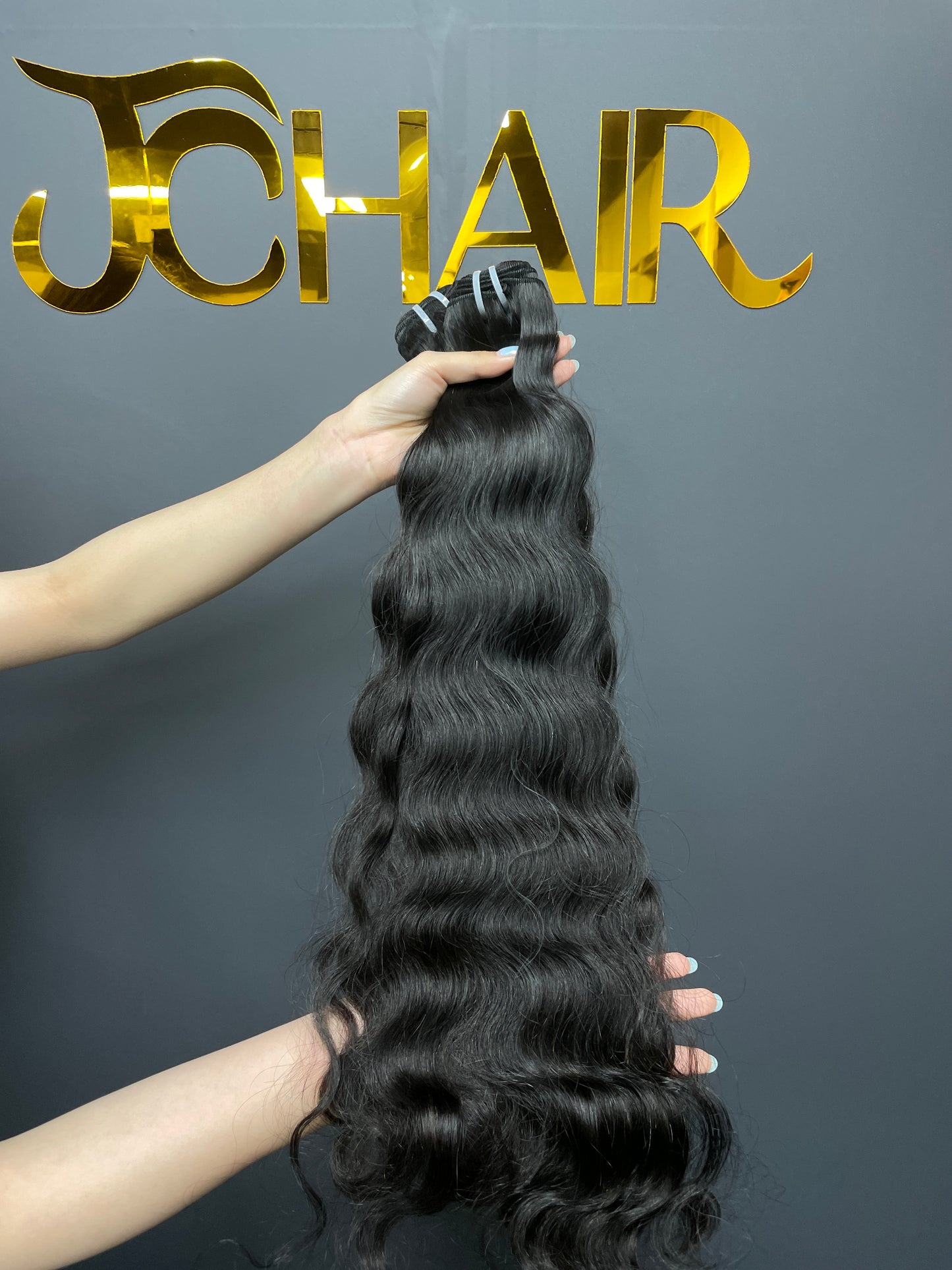 Raw Vietnamese Hair Double Drawn Bundle #1B - indian wavy