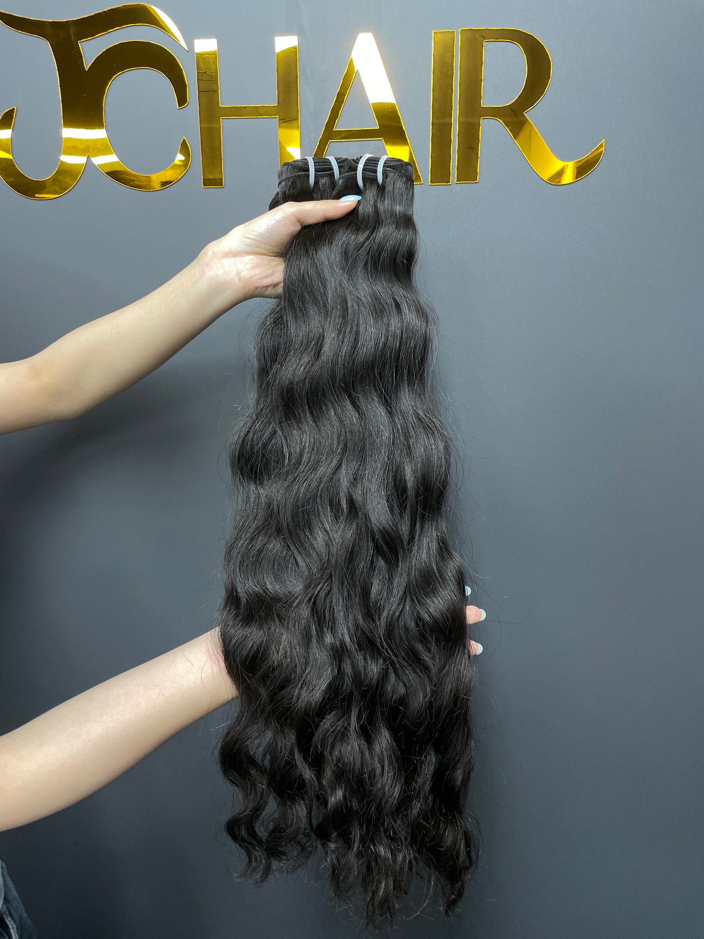 Raw Vietnamese Hair Double Drawn Bundle #1B - cambodian wavy