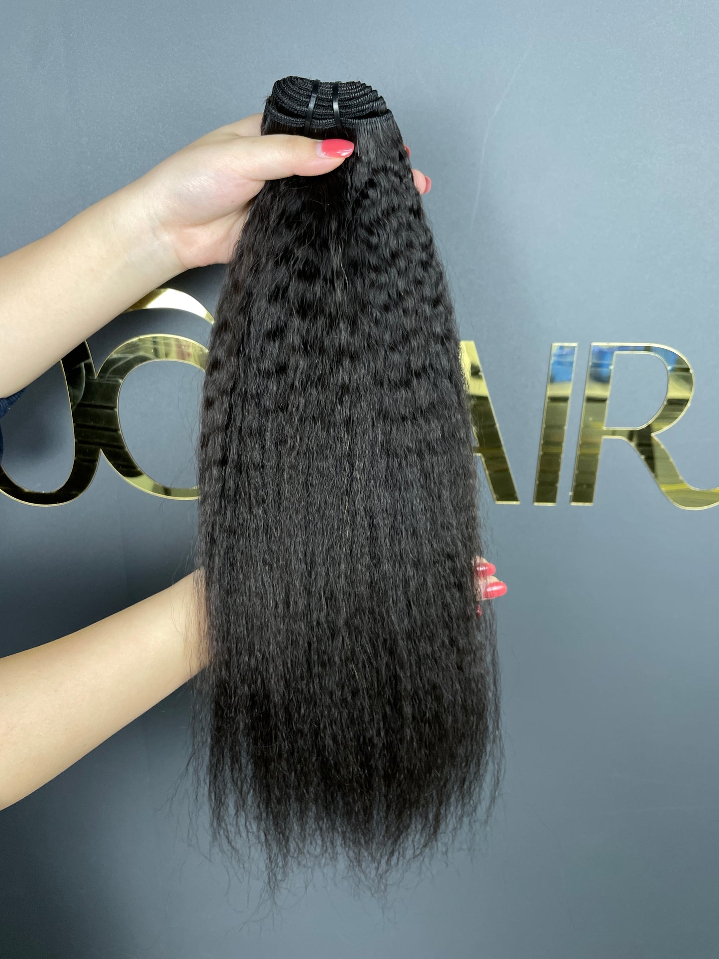 Raw indian hair Bundle #1B - Kinky straight