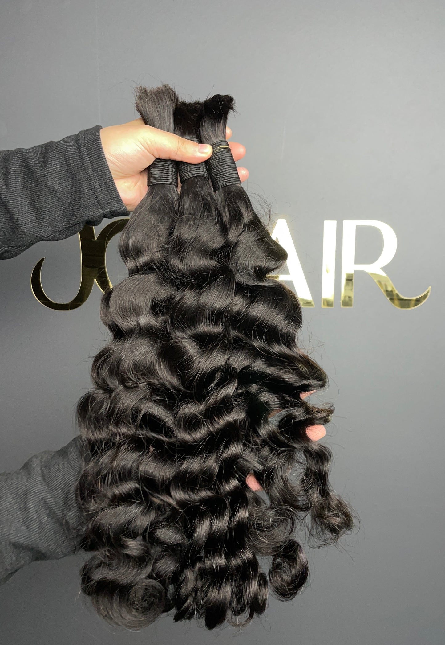 Bulk Hair Off the Track #1B - Loose Curly