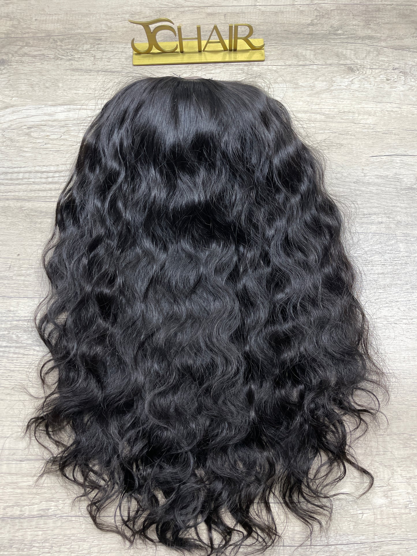 U-part Wig 180% 210%Density - indian wavy #1B