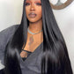 Wear and Go Glueless Wigs Pre Plucked Pre Cut #1B Straight 180%