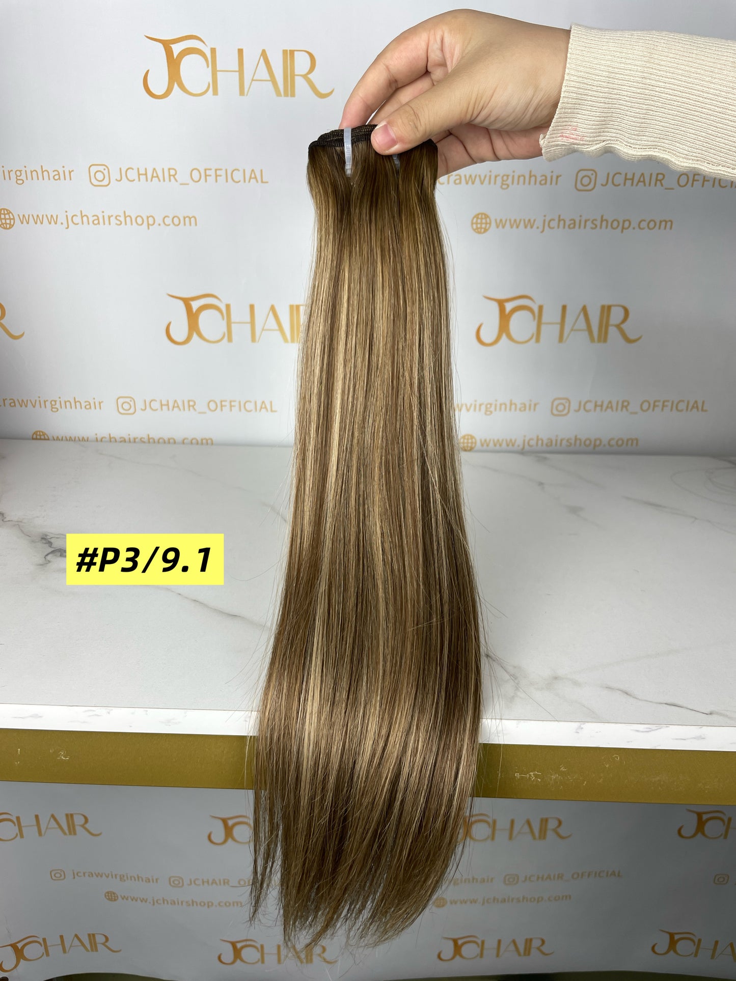 Raw Virgin Blended Highlighted Hair Bundles and Clip ins #Straight