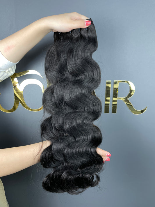 Top Burmese Virgin Hair Body Wave Bundle #1B