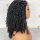 Top Burmese Virgin Hair 4x4 5x5 6X6 7X7 HD Closure Wig - Pixie Curly #1B