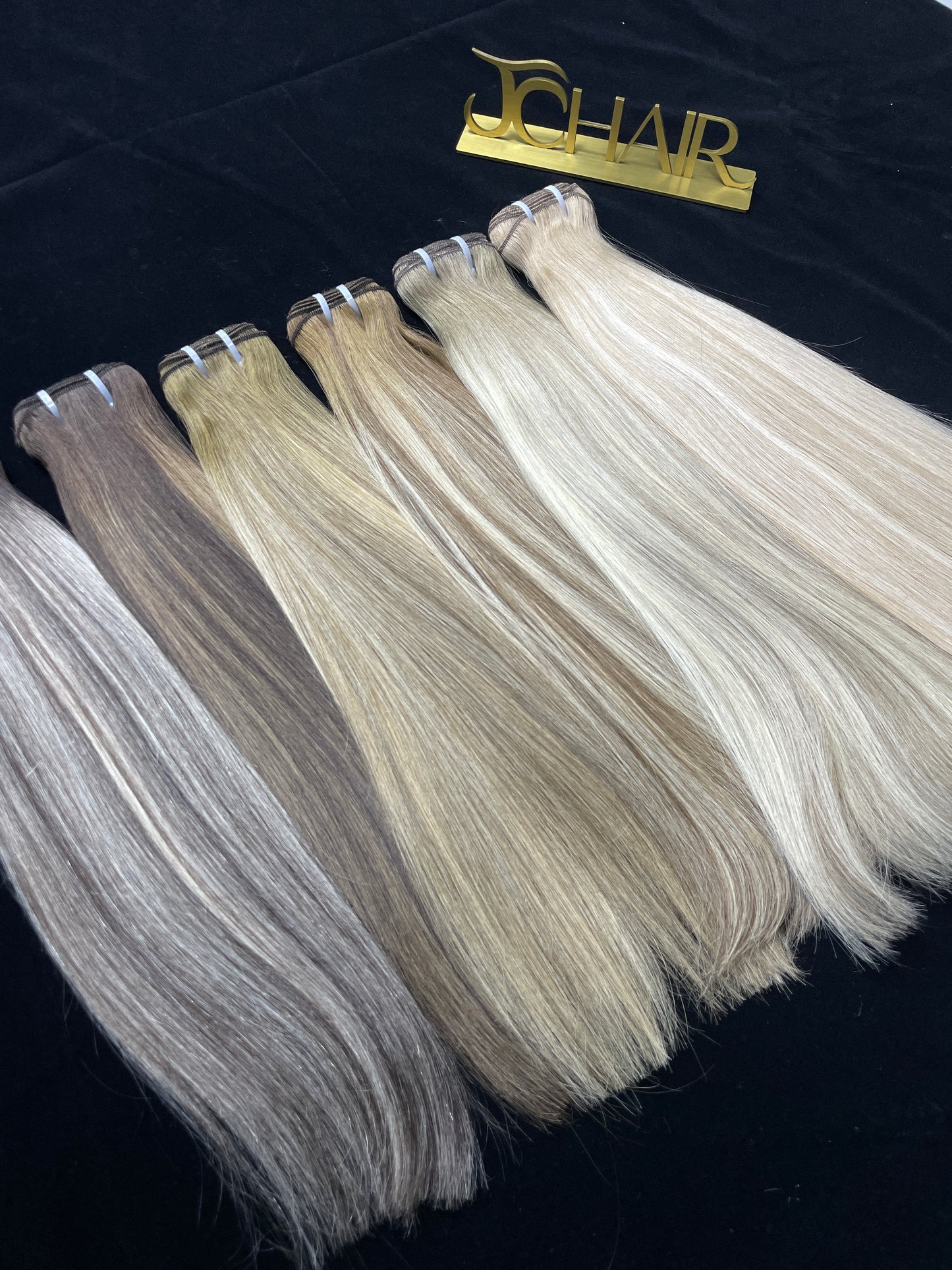 raw blended hair bundle & clip in #straight