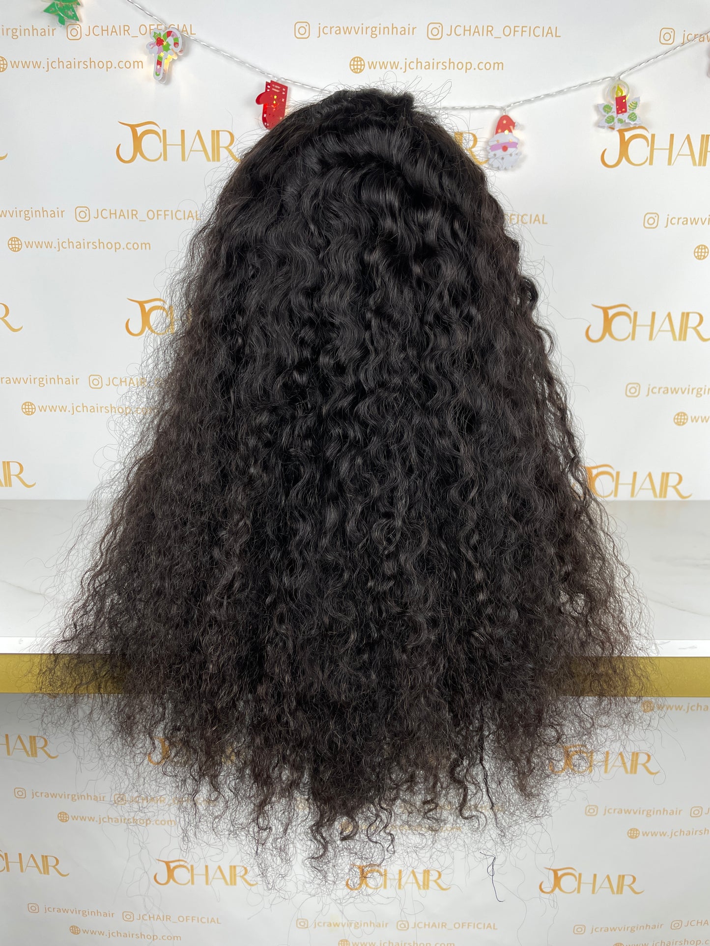 Top Burmese Virgin Hair 4x4 5x5 6X6 7X7 HD Closure Wig - Burmese Curly #1B