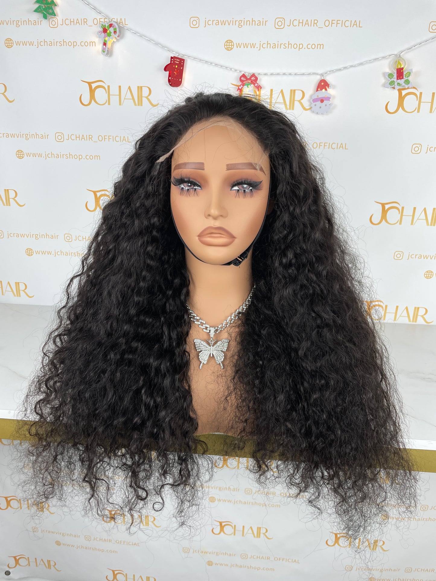 Top Burmese Virgin Hair 4x4 5x5 6X6 7X7 HD Closure Wig - Burmese Curly #1B