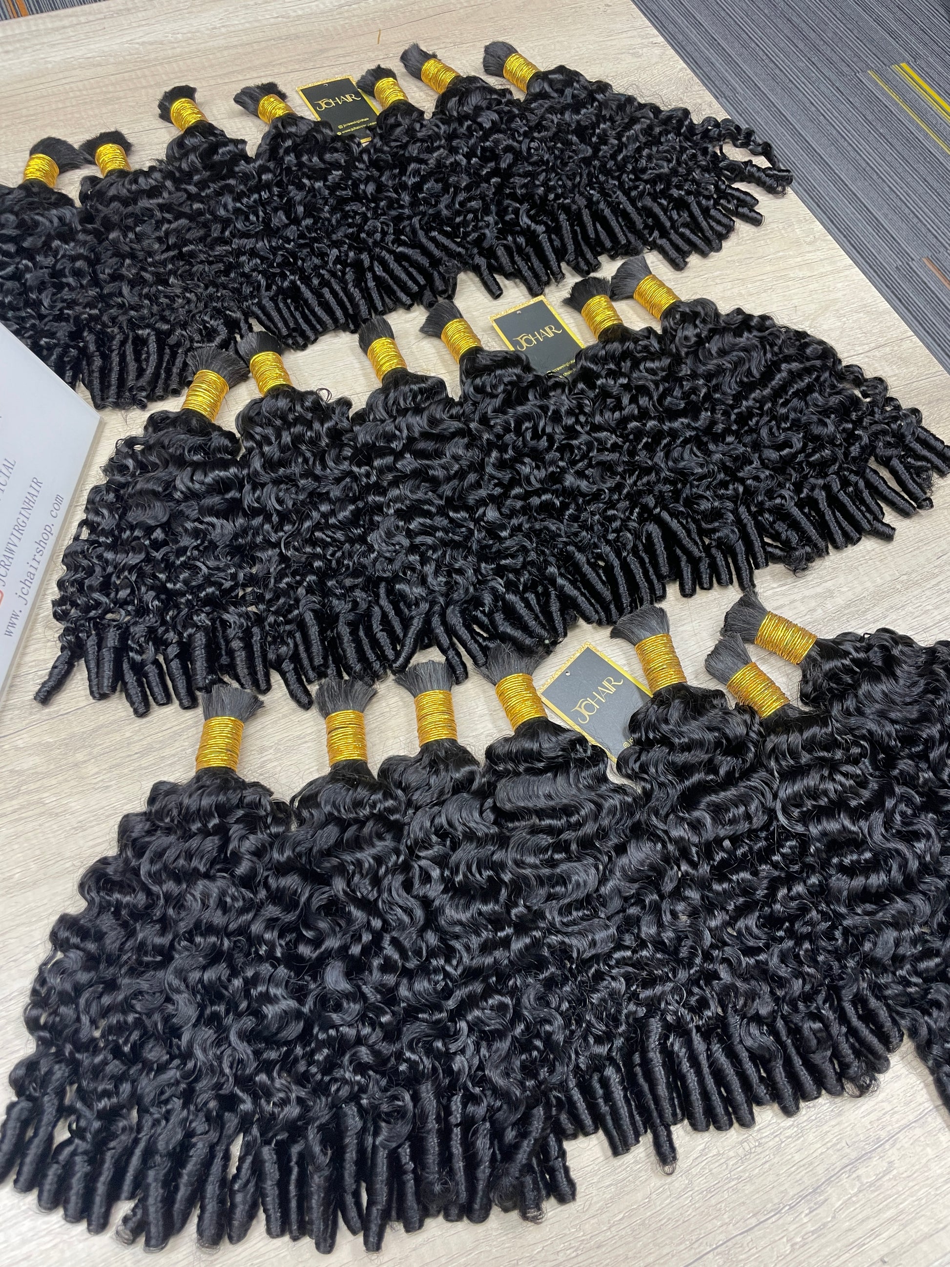 Bulk Hair Off the Track #1B - Spanish Spirl Curly