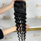Top Virgin Loose deep HD / Transparent Lace Closure #1B