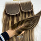 Raw Hair Blended Highlighted HD Lace Closures & Frontals