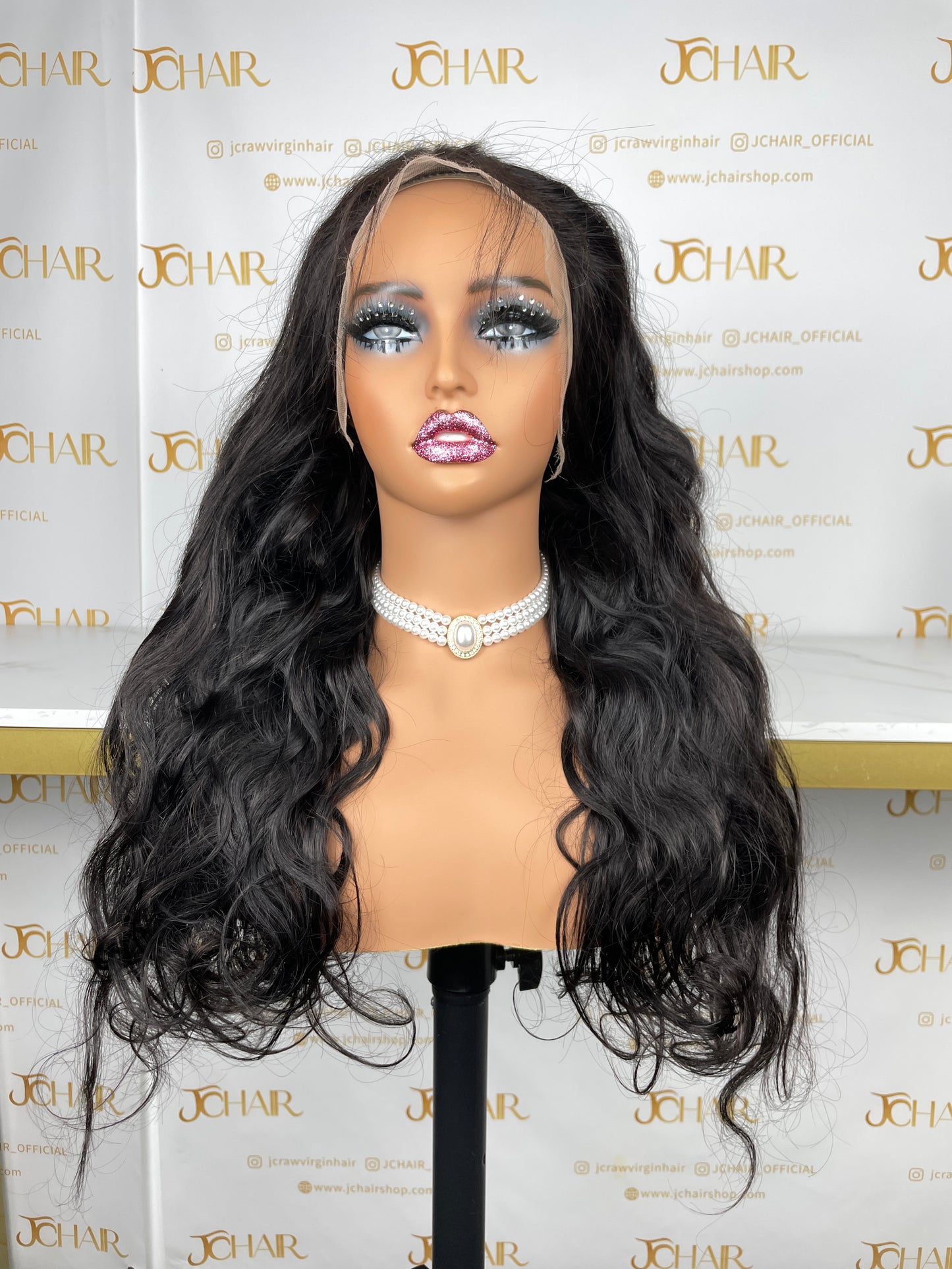 Top Burmese Virgin Hair 13x4 13x6 HD Full Frontal Wig - Body Wave #1B