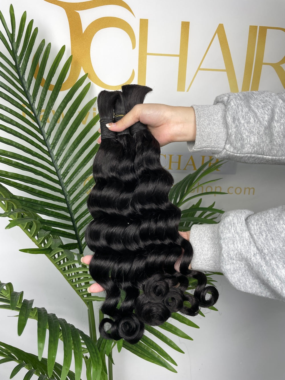 Bulk Hair Off the Track #1B - Loose Curly