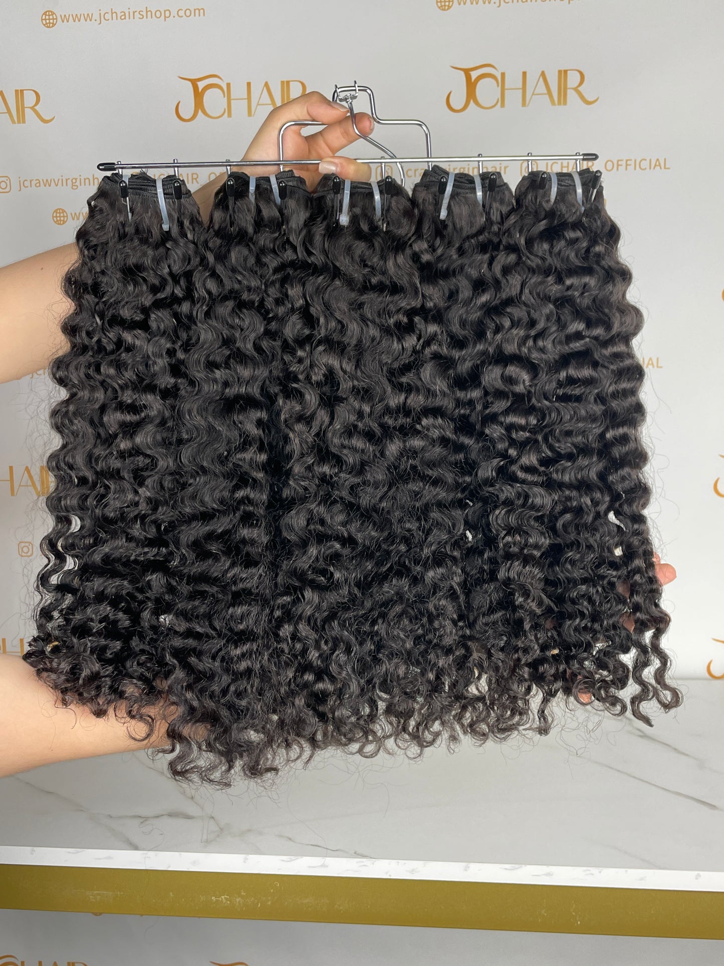 Top Burmese Virgin Hair Burmese Curly Bundle #1B
