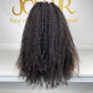 Mink Virgin Hair 4x4 5x5 HD Closure Wig  - Kinky Curly #1B