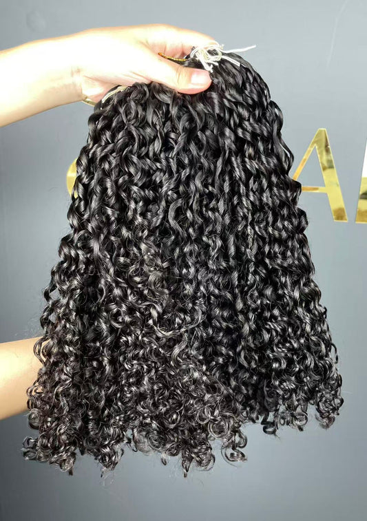 Crochet hair #1B Pixie curly