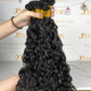 Indian Hair Flat-tip Extentions water wave #1B