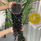 Top Virgin Deep Wave HD / Transparent Lace Closure #1B