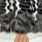 Top Virgin Loose Curly HD / Transparent Lace Frontal #1B