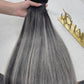 raw virgin balayage bundles #P1B/grey straight