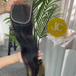 Top Virgin Straight HD / Transparent Lace Closure #1B