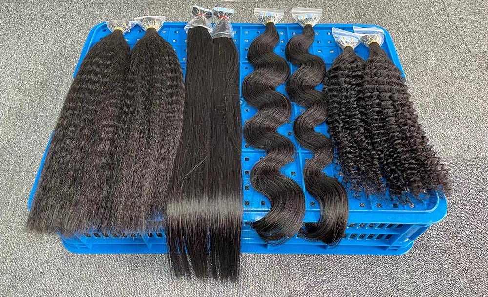 Kinky Curly Tape in Hair Extention #1B