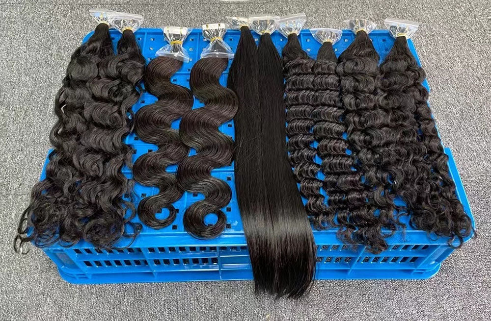Kinky Curly Tape in Hair Extention #1B