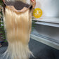 #1B/613 Straight Brazilian Hair 13X4 Transparent Lace Wig 180%