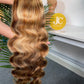 #30/613 Ash Blonde Hightlight Body Wave Brazilian Hair 13X4 Transparent Lace Wig 180%