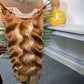 #30/613 Ash Blonde Hightlight Body Wave Brazilian Hair 13X4 Transparent Lace Wig 180%