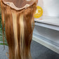 #30/613 Ash Blonde Hightlight Staight Brazilian Hair 13X4 Transparent Lace Wig 180%