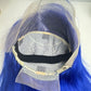 13*4 Full Frontal Transparent Lace Bob Colored Wig Straight 180% - Blue