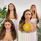 #4/27 Highlight Deep Wave Brazilian Hair 13X4 Transparent Lace Wig 180%