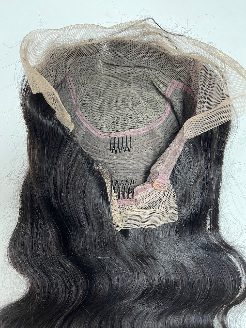 Top Virgin Hair 13*4 13*6 Body Wave #1B Transparent Lace Pre-made Wig 150%