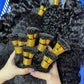 Indian Hair I-TIP Extentions Deep Wave #1B 100grams/100pieces