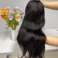 Top Virgin Hair 13*4 13*6 Straight #1B Transparent Lace Pre-made Wig 150%