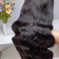 Top Virgin Hair 13*4 13*6 Body Wave #1B Transparent Lace Pre-made Wig 150%