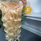 #613 Blonde Body Wave Brazilian Hair 13X4 Transparent Lace Wig 180%