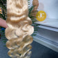 #613 Blonde Body Wave Brazilian Hair 13X4 Transparent Lace Wig 180%