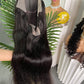 Top Virgin Hair 13*4 13*6 Straight #1B Transparent Lace Pre-made Wig 150%
