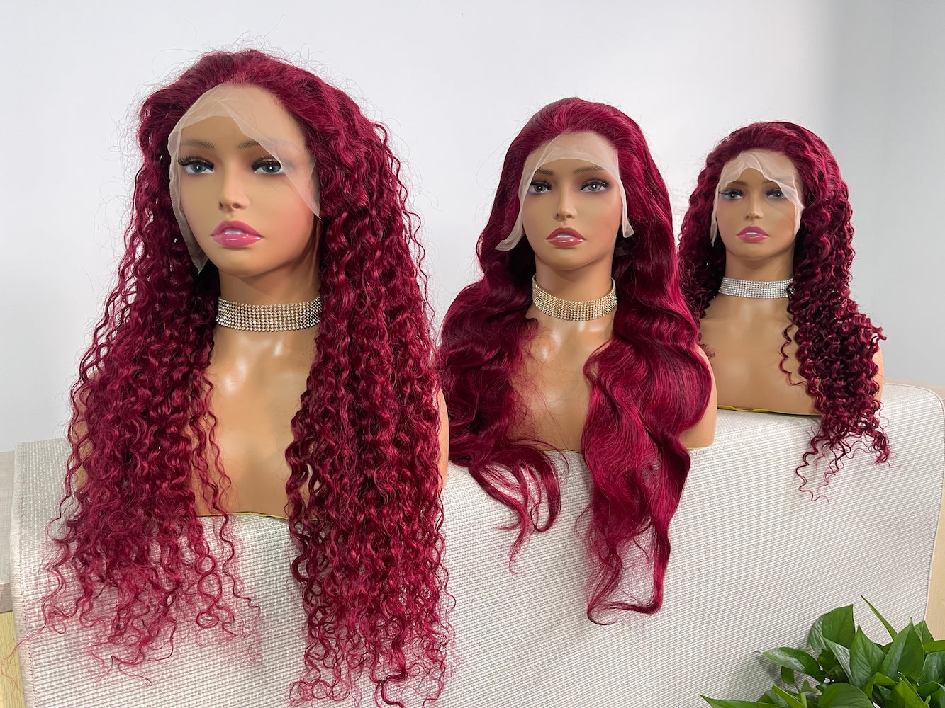 #99J Burgundy Straight Brazilian Hair 13X4 Transparent Lace Wig 180%