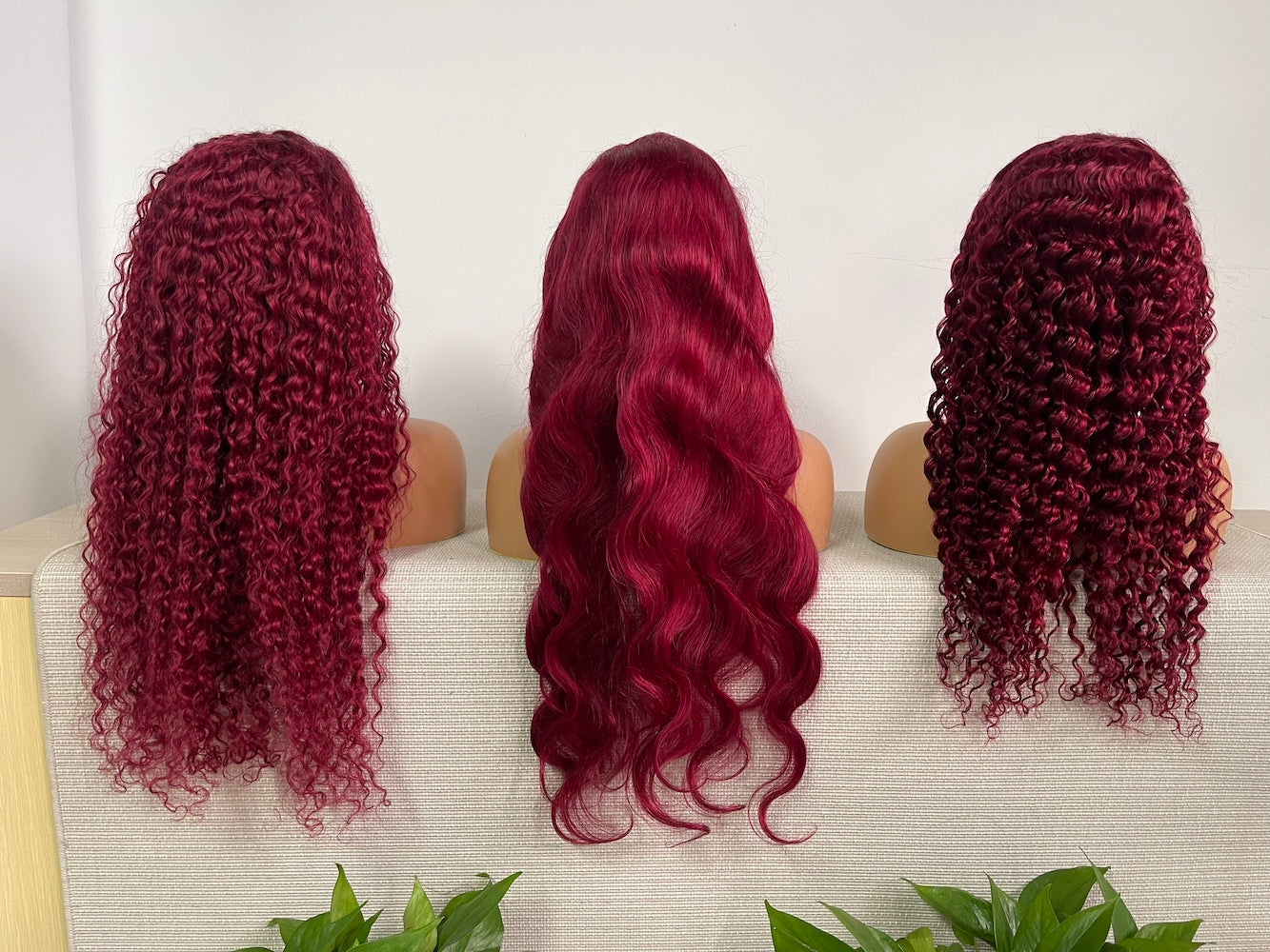 #99J Burgundy Straight Brazilian Hair 13X4 Transparent Lace Wig 180%