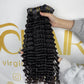 Deep Wave Seamless Clip in Hair Extention #1B