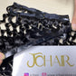 Deep Wave Seamless Clip in Hair Extention #1B