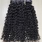 Italian Curly Seamless Clip in Hair Extention #1B